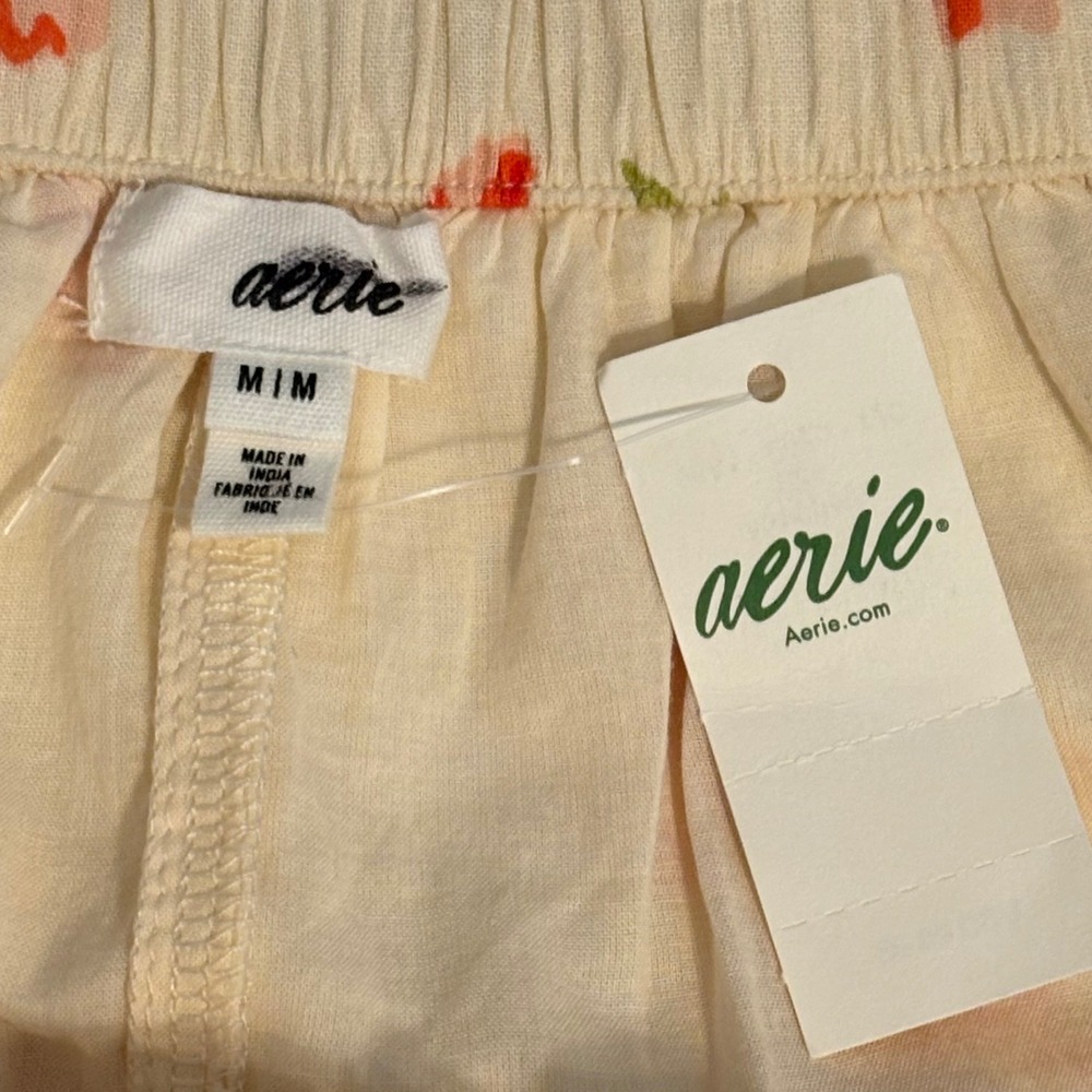 Aerie Rock N Ruffle Floral Skort Women's M Cream Orange Boho Lace Cottagecore - Picture 8 of 10